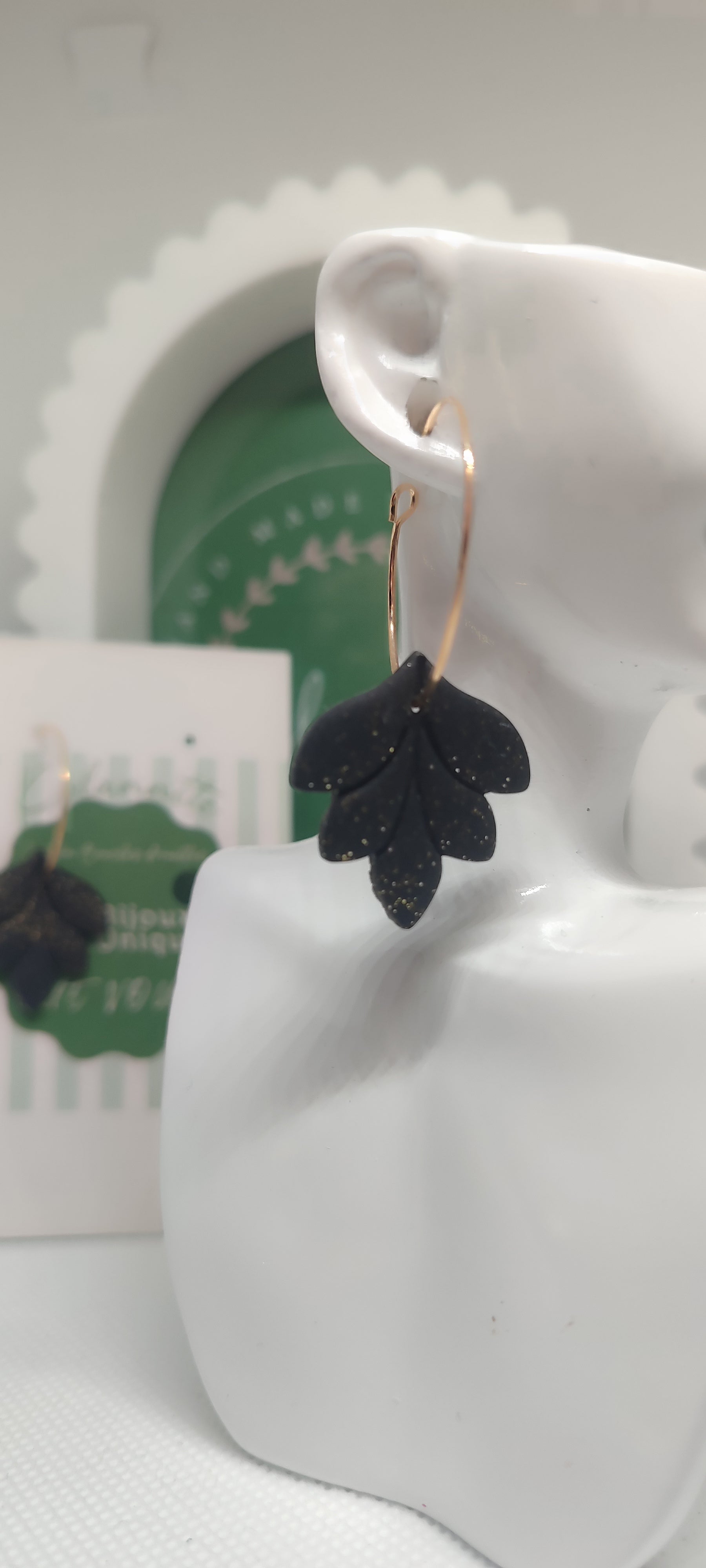 Boucles d'oreilles Feuille