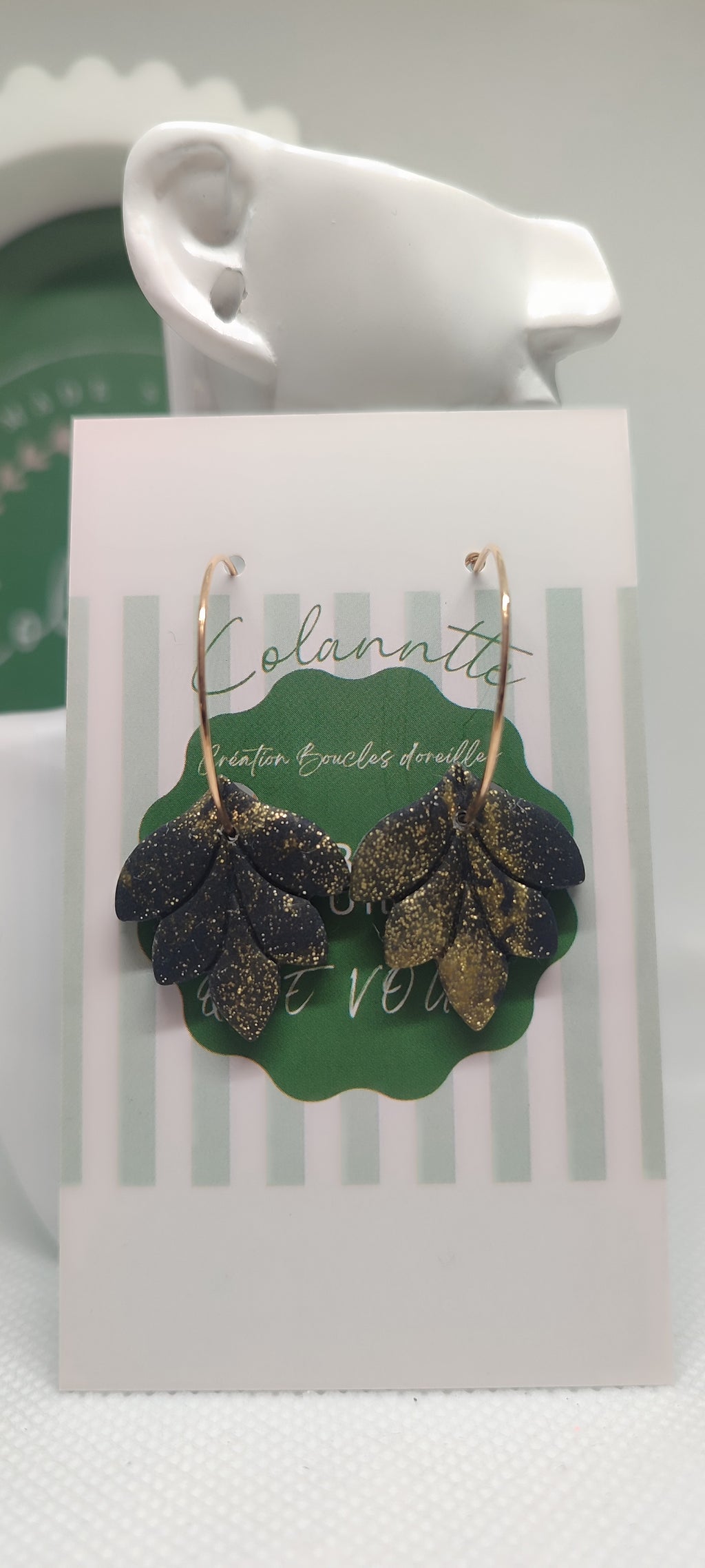 Boucles d'oreilles Feuille
