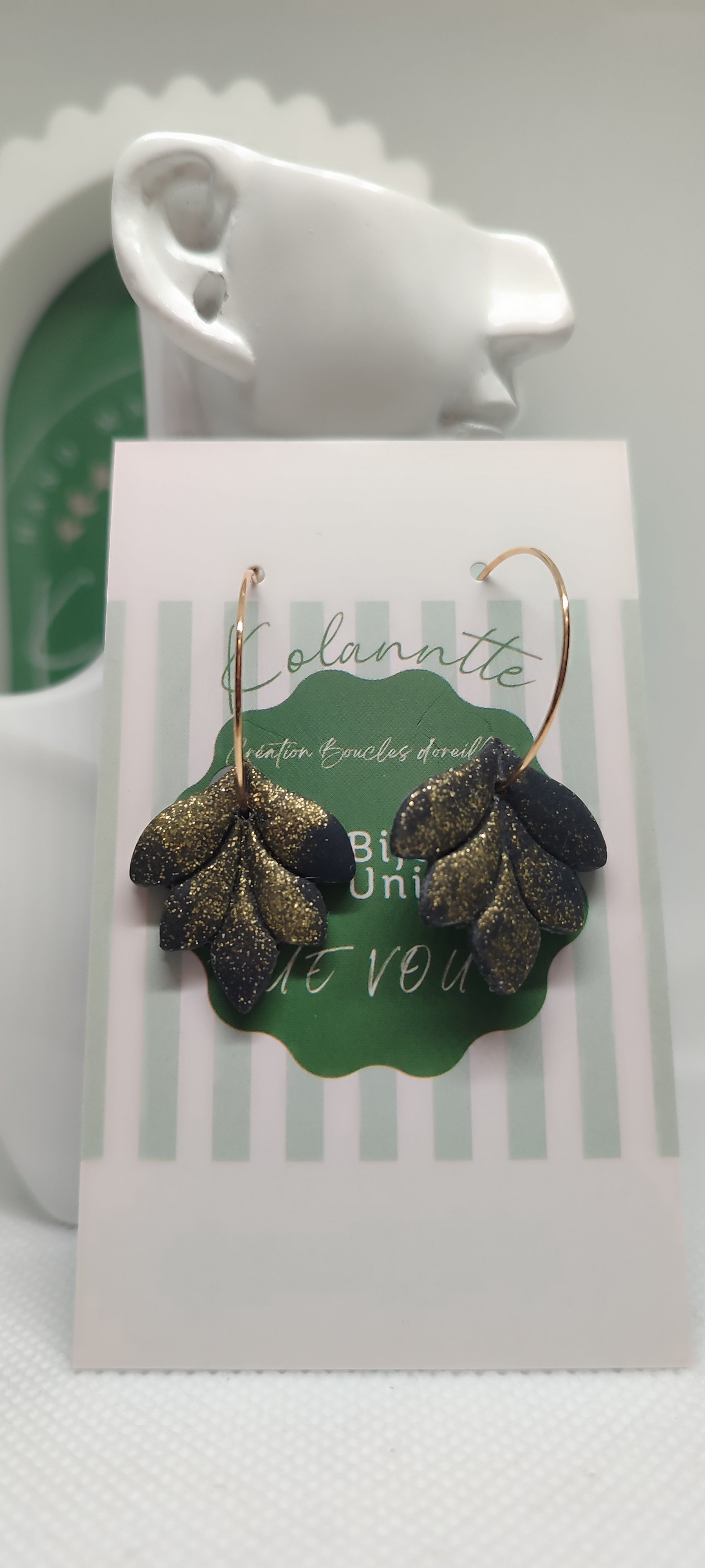Boucles d'oreilles Feuille