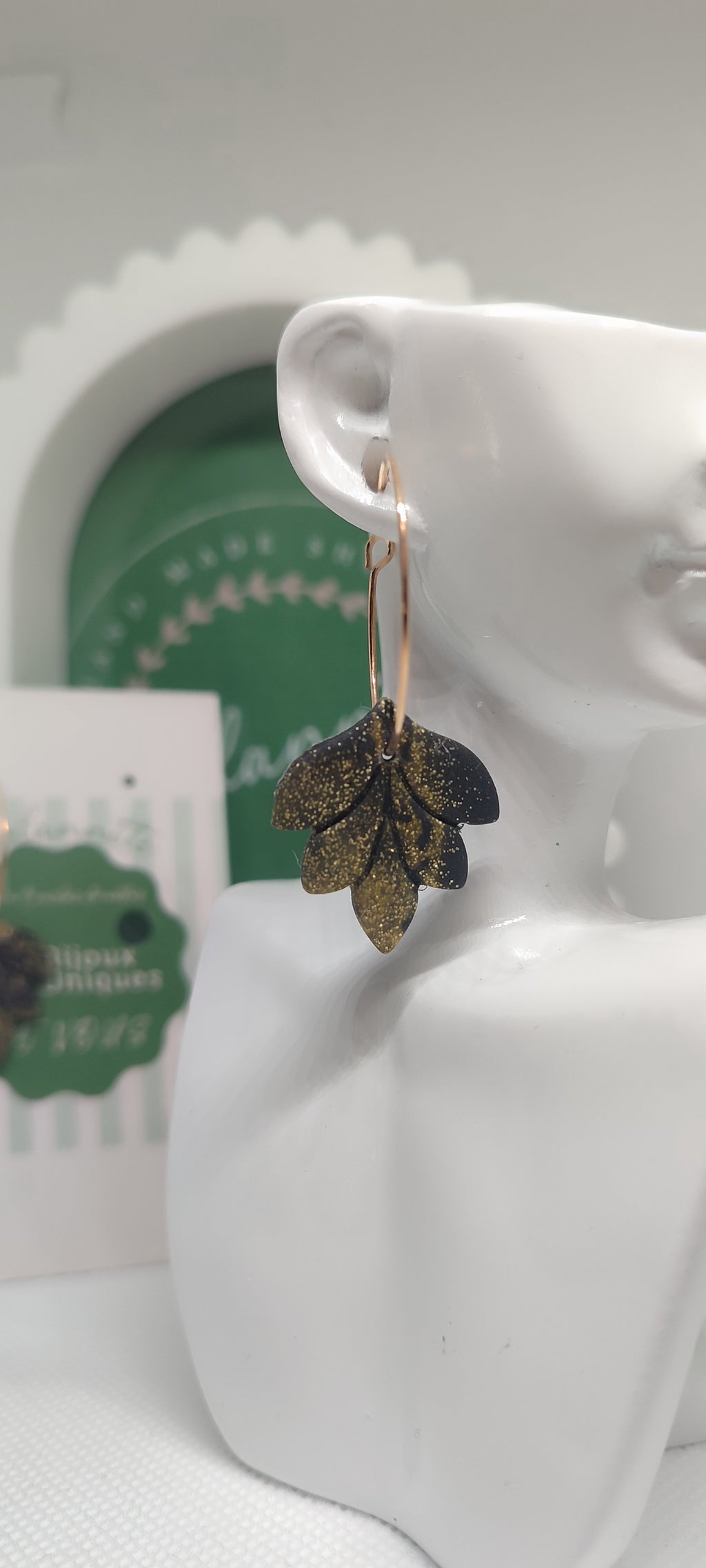Boucles d'oreilles Feuille