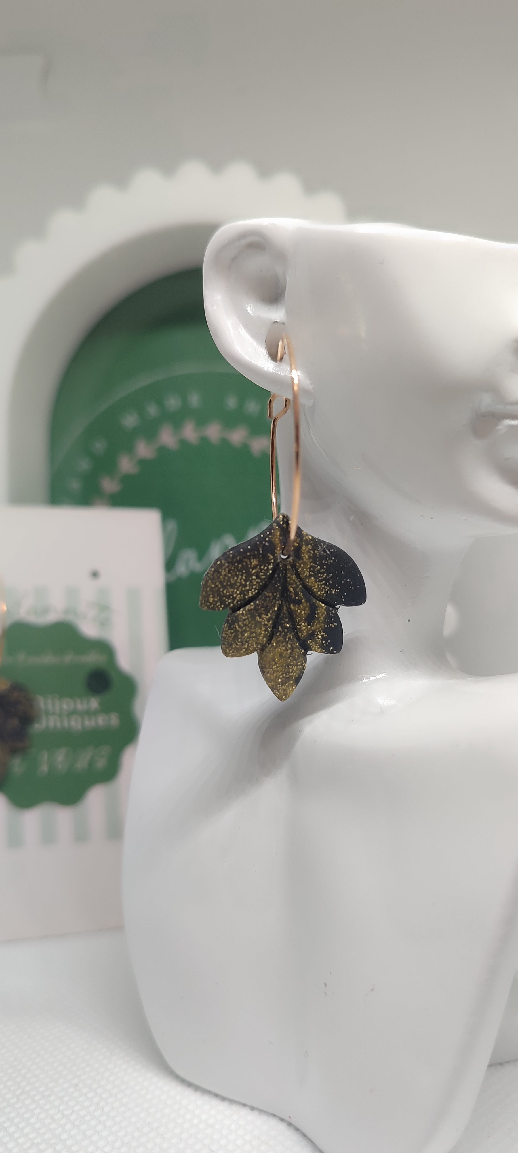 Boucles d'oreilles Feuille