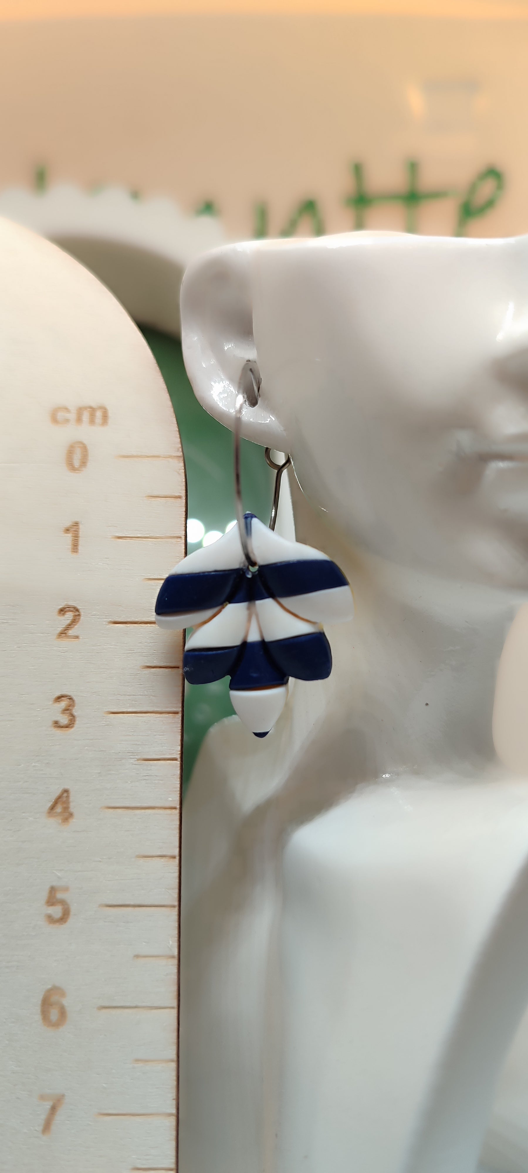 Boucles d'oreilles à rayure