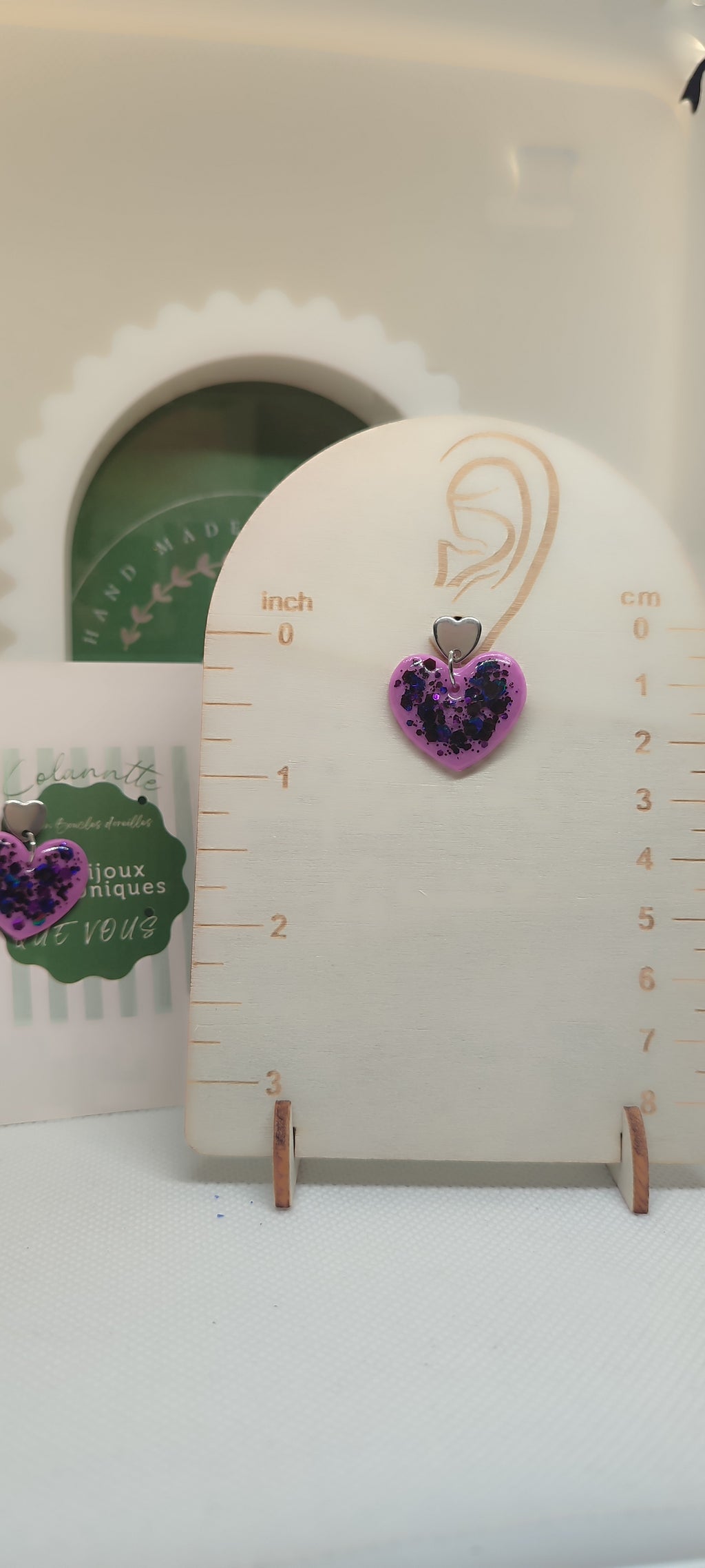 Boucles d'oreilles, fait main ,St Valentin